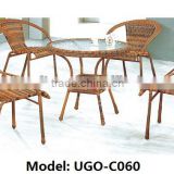 UGO outdoor furniture classic rattan dining table set UGO-C060