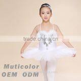 kids ballet skirt, girls white camisole ballet tutu