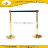 Gold Stanchion Crowd Control Stanchion Post Crowd Control Strap Barrier thumbnail-2
