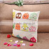 2015 Cotton and Linen Cartoon Cute Bird Sofa Cushion Cover American Country Creative Pillowcase thumbnail-2