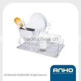 Metal Kitchen Dish Holder With Cutlery Rack and Plate