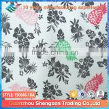 printing pineapple and flower two piece swimming suit fabric