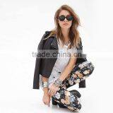 New Women Floral Print Leggings Stretchy Sexy Jeggings Pencil Pants Plus Size thumbnail-3