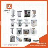 ABS Black Replacement Feet for Sofa Table Leg Adjustable Height Furniture Legs thumbnail-2