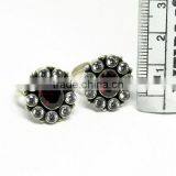 Make A Wish !! Red CZ_White CZ 925 Sterling Silver Toe Ring, Sterling Silver Jewelry, Handmade Toe Rings thumbnail-6