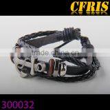 Anchor Charm Bracelet,leather Bracelet thumbnail-1