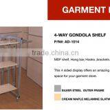 Powder Coating Frame Floor Standing Clothing Display Gondola thumbnail-2