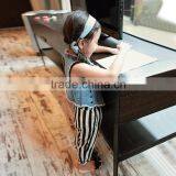 Wholesale Stylish Stud Pure Color Joker Sleeveless Girl Jeans Coat, Denim Children Cardigan thumbnail-1