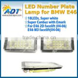 2016 alibaba hot seller high quality 18 LEDs Canbus license plate lamp