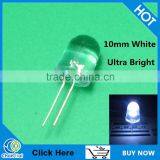 2016 Wholesales Ultra Bright Through Hole Outdoor Led 10mm White thumbnail-2