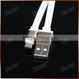 Custom Printing OEM Logo Laser Aluminum Connector Noodle Flat Micro USB Charger Cable thumbnail-2
