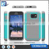 New Armor Hybrid 3 in 1 Football Texture Rugged TPU Silicone PC Back Cover For Samsung Galaxy S7 Active Phone Case Paypal Accept thumbnail-2