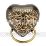Slate Engraved 3" Brass Heart Urn thumbnail-1