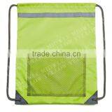 2016 Factory Wholesale Cheap Promotional Nylon Sport Mesh Drawstring Backpack Bag thumbnail-1