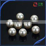 Cheap Wholesale High Quality One Hole Round Loose ABS Black Pearl thumbnail-5