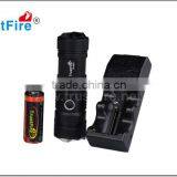 Trustfire A9-2 XML-2 Aluminum Led Hand Pressing Super Bright Rechargeable Flashlight