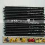 2015 Promtional Office Supply Printed Black Wood Pencil With Eraser for Advertising thumbnail-1