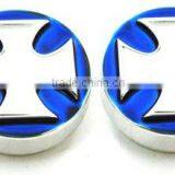 All Sales Interior Dash Knobs (set of 4) AC+4wd Knob- Iron Cross Blue thumbnail-1