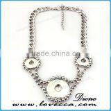 Cheap Price Silver Wholesale Fashion Jewelry Button Necklace for Sale thumbnail-4