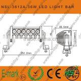 36w Led off Road Light Bar, 7inch O Sram Led Light Bar, 12pcs*3 Led Light Bar off Road thumbnail-3