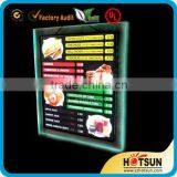 Customized led restaurant menu board