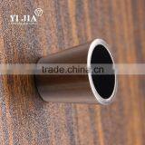 1 1/9 Inch Barrel Shape Brushed Nickel Jet Black Crystal Knob With Zinc Base thumbnail-4