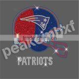 2015 New Patriots Helment Sequin iron on transfers Wholesale