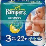 PAMPERS 22PCSActive Baby S3 Diappers FMCG hot offer