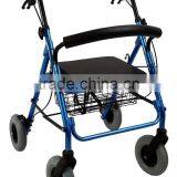 Four-wheel Chair for Old People Walking Assistant Chair Aluminium Portable thumbnail-2