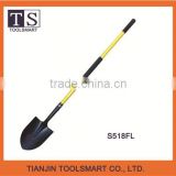 Steel garden fiberplastic handle shovel