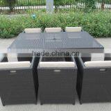 A - High-end Grey Rattan Wicker Furniture Dinning Set CF829-2 thumbnail-3