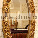 Luxury French Rococo Style Golden Living Room Glass Dispaly Cabinet/ Antique Fancy Double Door Wine Cabinet, Showcase, Vitrine thumbnail-2