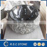 Blue Pearl Granite Stone Bathroom Sink With Natural Outside thumbnail-1