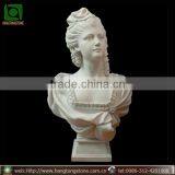 Hand Carved Graceful Female Woman Marble Bust Statue thumbnail-1