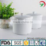 China Factory Wholesale Plain White Ceramic Porcelain Glazed Stew Pot, Soup Tureen With Lid , Serving Cooking Pot