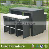 Outdoor Cheap Bistro Stools and Bar Table Set thumbnail-2
