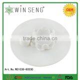 Ceramic White Porcelain "lotus" Egg Tray, Egg Holder, Egg Dish, Egg Plate thumbnail-2