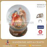 2.5 Inch Home Desk Decoration Religious Items Holy Family Water Ball
