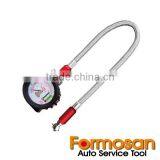 2-In-1 Deluxe Extension Hose Tire Pressure Gauge with Thread