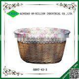 Lined Woven Bicycle Wicker Basket Bicycle thumbnail-1