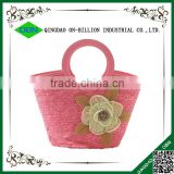 Cheap wheat straw bag with handles