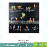 Abstract Birds Oil Painting On Canvas thumbnail-6