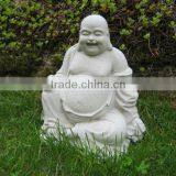 Buddha Statues Deco, White Buddha Statues, Ceramic Antique Buddha Statue for Home Decoration, Rustic Buddha Statues thumbnail-1