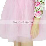 Kids Boutique Pink Floral Long Sleeve Tutu Skirt Plain Top Dance Tutu Dress 1 Year thumbnail-6