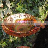 Modern Metal Copper Chalice Garden Bird Bath Sculpture thumbnail-4