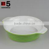 BT5-SD08G Stonware 24OZ Green Lasagna Casserole thumbnail-1