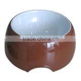 8.9" Custom Blue Color Ceramic Dog Bowl thumbnail-3