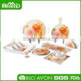 Romantic Style Rose Melmaine Wedding Dinner Set thumbnail-2