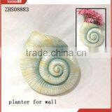 Contemporary Garden Art Unique Planter for Wall Snails Big Flower Pot thumbnail-1