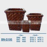 GLAZED CERAMIC OUTDOOR POT BN-G100 thumbnail-1